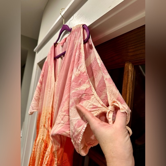 Simply Southern Tie-dye Open Sleeve Tie Closure Elastic Waist Size XL - Picture 6 of 10